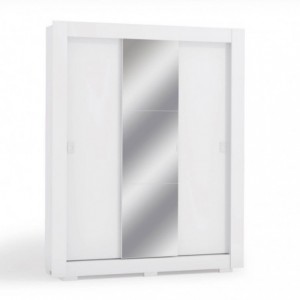 Roupeiro SLIDING com 3 Portas de Correr e Espelho (170x210x55)