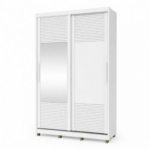 Roupeiro THALES com 2 Portas de Correr e Espelho (150x235x54)