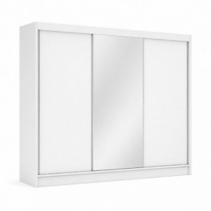 Roupeiro DERBY I com 3 Portas de Correr e Espelho (200x215x58)