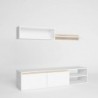 Estante Completa Eco (Branco Matte/Sahara)