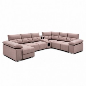 Sofá Queen Luxury V6 c/ Cama (160x380x275cm)