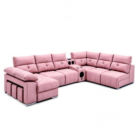 Sofá King Luxury V5 c/ Cama (160x380x245)