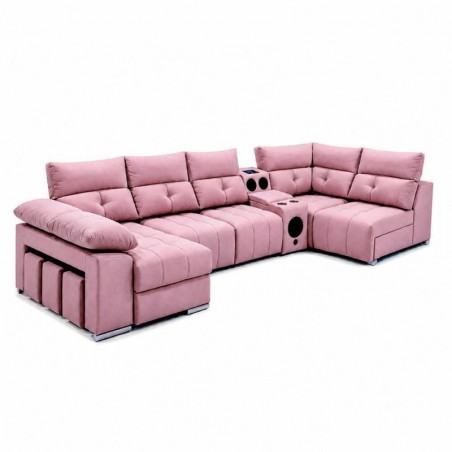 Sofá King Luxury V4 c/ Cama (160x380x175)