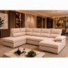 Sofá Canto c/ Chaise Long e Cama New York (150x380x200cm)