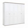 Roupeiro TINA com 5 Portas de Bater (242x225x59,5)