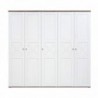Roupeiro TINA com 5 Portas de Bater (242x225x59,5)