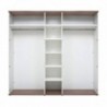 Roupeiro TINA com 5 Portas de Bater (242x225x59,5)