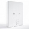 Roupeiro ROMA com 3 Portas de Bater e 3 Gavetas (148,9x215x51)