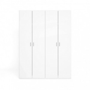 Roupeiro RIVER com 4 Portas de Bater (197,5x150,4x52,6)