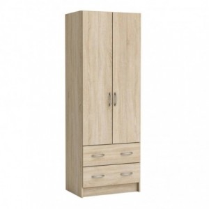Roupeiro DUAL com 2 portas de bater e 2 gavetas (60,9x169,5x41,1)