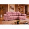 Sofá chaise long NÁDIA com cama, baú e puffs (280x150cm)