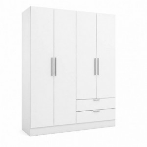 Roupeiro GLORY com 4 portas de bater e 2 gavetas (178,1x191,5x51,4)