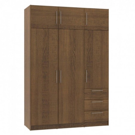 Roupeiro TECKNO com 6 portas de bater e 3 gavetas (137x200x50)