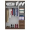 Roupeiro TECKNO com 6 portas de bater e 3 gavetas (137x200x50)