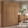 Roupeiro TECKNO com 6 portas de bater e 3 gavetas (137x200x50)