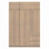 Roupeiro TECKNO com 6 portas de bater e 3 gavetas (137x200x50)