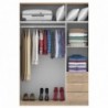 Roupeiro TECKNO com 6 portas de bater e 3 gavetas (137x200x50)
