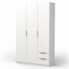 Roupeiro GHOST com 3 portas de bater e 2 gavetas (127,6x203x51,4)