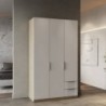 Roupeiro GHOST com 3 portas de bater e 2 gavetas (127,6x203x51,4)