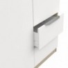 Roupeiro GHOST com 3 portas de bater e 2 gavetas (127,6x203x51,4)