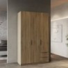 Roupeiro GHOST com 3 portas de bater e 2 gavetas (127,6x203x51,4)