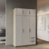 Roupeiro GHOST com 6 portas de bater e 2 gavetas (119,4x203x51,1)