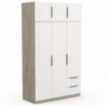 Roupeiro GHOST com 6 portas de bater e 2 gavetas (119,4x203x51,1)