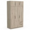 Roupeiro GHOST com 6 portas de bater e 2 gavetas (119,4x203x51,1)