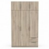 Roupeiro GHOST com 6 portas de bater e 2 gavetas (119,4x203x51,1)