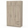 Roupeiro GHOST com 6 portas de bater e 2 gavetas (119,4x203x51,1)