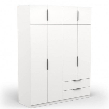 Roupeiro GHOST com 8 portas de bater e 2 gavetas (157,3x203x51,1)