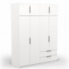 Roupeiro GHOST com 8 portas de bater e 2 gavetas (157,3x203x51,1)