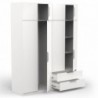 Roupeiro GHOST com 8 portas de bater e 2 gavetas (157,3x203x51,1)