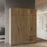 Roupeiro GHOST com 8 portas de bater e 2 gavetas (157,3x203x51,1)