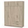 Roupeiro GHOST com 8 portas de bater e 2 gavetas (157,3x203x51,1)