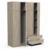 Roupeiro GHOST com 8 portas de bater e 2 gavetas (157,3x203x51,1)