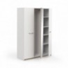 Roupeiro WATSON com 3 portas de bater e espelho (133,5x191,5x51,4)