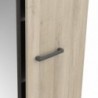 Roupeiro WATSON 2 com 3 portas de bater e espelho (133,5x191,5x51,4)