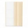 Roupeiro HEVA com 2 portas de correr (140x203x64)