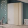 Roupeiro HEVA com 2 portas de correr (140x203x64)