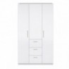 Roupeiro WARD com 3 portas de bater e 3 gavetas (117x203x52)