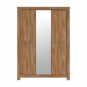 Roupeiro GERMAN com 3 portas de bater e espelho (167,5x220x56)