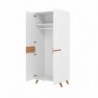 Roupeiro GRAKODA com 2 portas de bater (80x197x52)