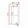 Roupeiro GRAKODA com 2 portas de bater (80x197x52)