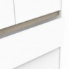 Roupeiro CLYDE com 4 portas de bater e 2 gavetas (138x187x50)