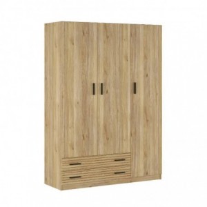 Roupeiro RAPID com 3 portas e 2 gavetas (149x208x51)