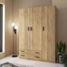 Roupeiro RAPID com 3 portas e 2 gavetas (149x208x51)