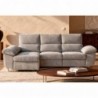Sofá chaise long ABAD com cama e baú (265x105x104)