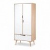 Roupeiro SOFIE com 2 portas de bater e 1 gaveta (180x60x50)