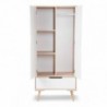 Roupeiro SOFIE com 2 portas de bater e 1 gaveta (180x60x50)